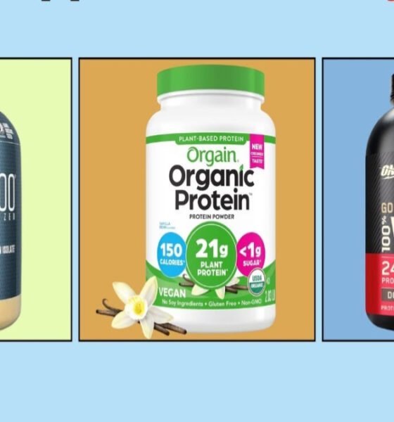 Best protein powder for women with whey and plant-based protein options.